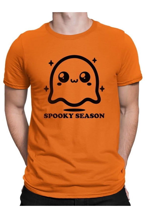 Cute Spooky Season Ghost Halloween Graphic - Men's T-shirt