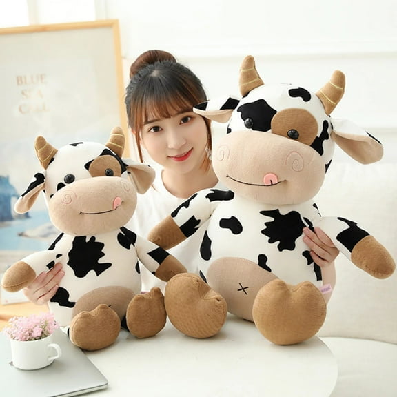 (Cute Spotted Cow Plush Toy New Arrival Soft Stuffed Doll, Premium Plush High Elastic Cotton Filling Comfortable Skin Friendly, 30Cm 40Cm Suitable For Sleeping Sofa Car Pillow)