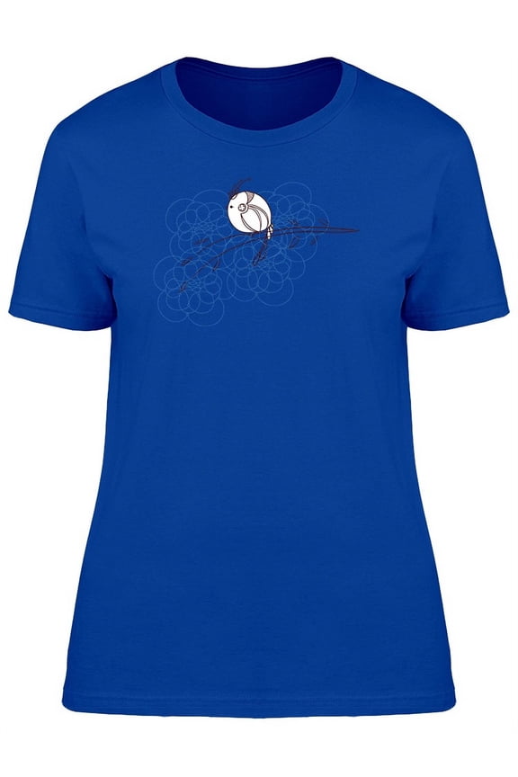 Cute Spring Bird On A Branch T-Shirt Women -Image by Shutterstock, Female x-Large