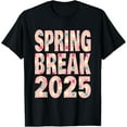 Cute Spring Break 2025 Pink Flowers TShirt