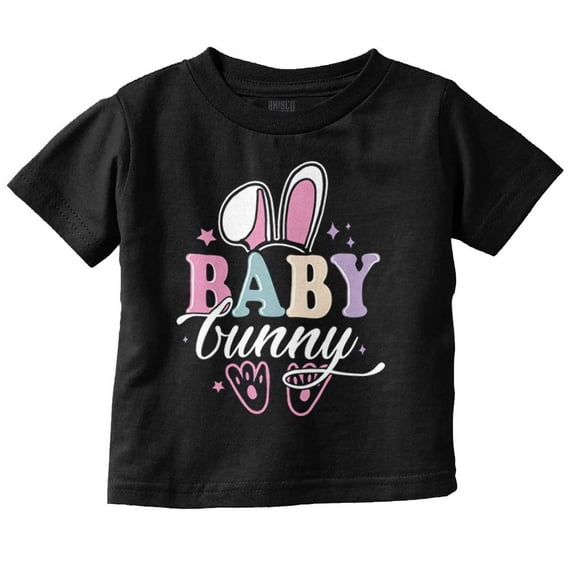 Cute Spring Easter Baby Bunny Ears Youth T Shirt Tee Girls Infant Toddler Brisco Brands 12M