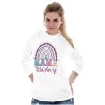 thumbnail image 1 of Cute Spring Easter Egg Mama Bunny Women's Long Sleeve T Shirt Brisco Brands S, 1 of 5