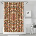 thumbnail image 1 of Cute Spring Floral Shower Curtain 72x72, Quick-Drying Polyester with Plastic Rings, Boho Daisy Artwork for Bathroom Decor, 1 of 5