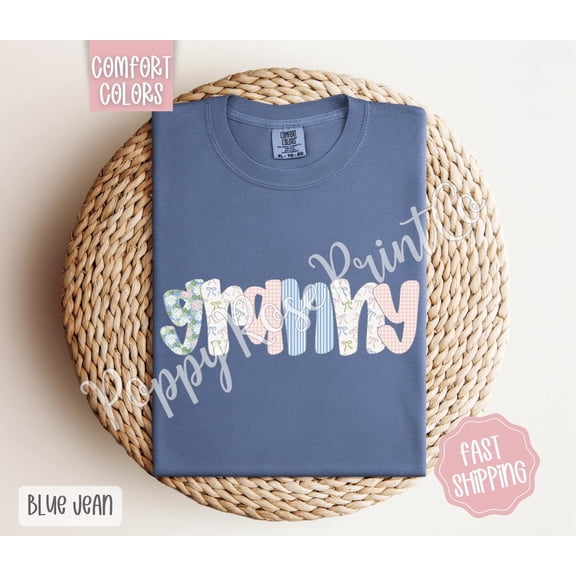 Cute Spring Grandma Floral Granny Bow T-Shirt All Size S-3XL
