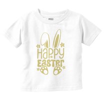 Cute Spring Happy Easter Bunny Ears Youth T Shirt Tee Girls Infant Toddler Brisco Brands 6M
