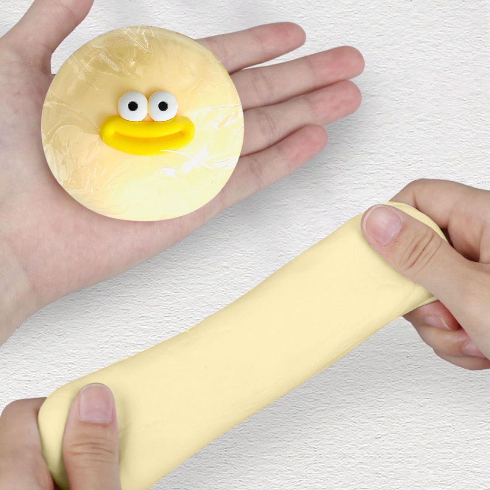 Cute Squeeze Fidget Toys for Teens & Adults, Giant Stress Ball with Big Eyes & Sausage Lips, Funny Prank Gifts, Party Supplies, Game Prizes