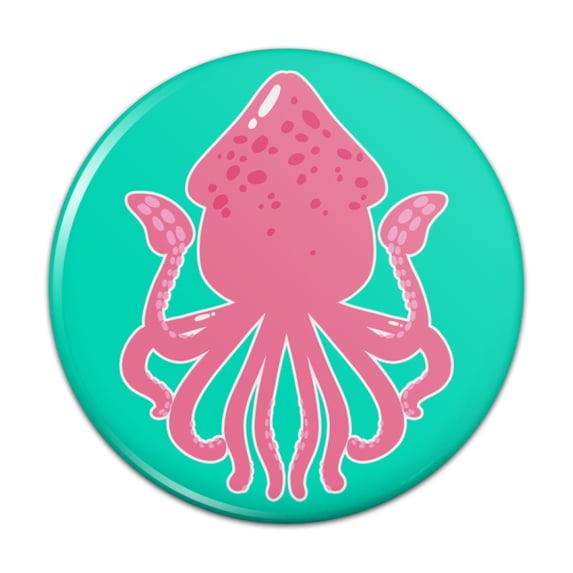 Cute Squid Tentacles Ocean Pinback Button Pin