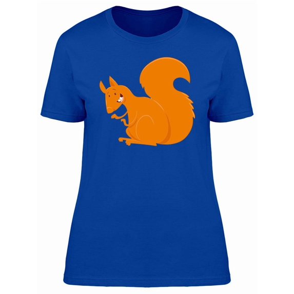 Cute Squirrel Doodle Cartoon Tee Women's -Image by Shutterstock