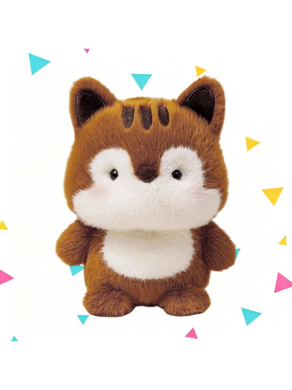 Cute Squirrel Stuffed Animal Plush Toy 5.9 Inch Small Soft Plush for Car Dashboard Office Desk & Home Decor