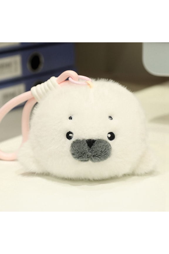 Cute Squishy Plush Stress Ball Toy Keychain – Adorable Animal Stress Relief Fidget Toy Soft Plush Pendant Accessories for Kids & Adults