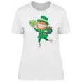 thumbnail image 1 of Cute St Patricks Leprechaun T-Shirt Women -Image by Shutterstock, Female Medium, 1 of 2