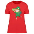 thumbnail image 1 of Cute St Patricks Leprechaun T-Shirt Women -Image by Shutterstock, Female XX-Large, 1 of 2