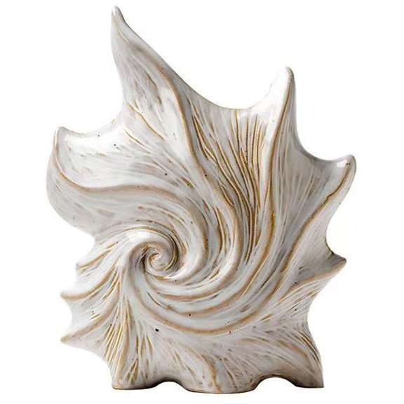 Cute Starfish Decorative Ceramic Flower Vase for Home Decor, 7.6 Inch Modern Vases