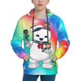 thumbnail image 1 of Cute Stay Puft Ghostbusters Youth Hoodie Long Sleeve Pullover Casual Sweatshirt Hooded Boys Girls, 1 of 9