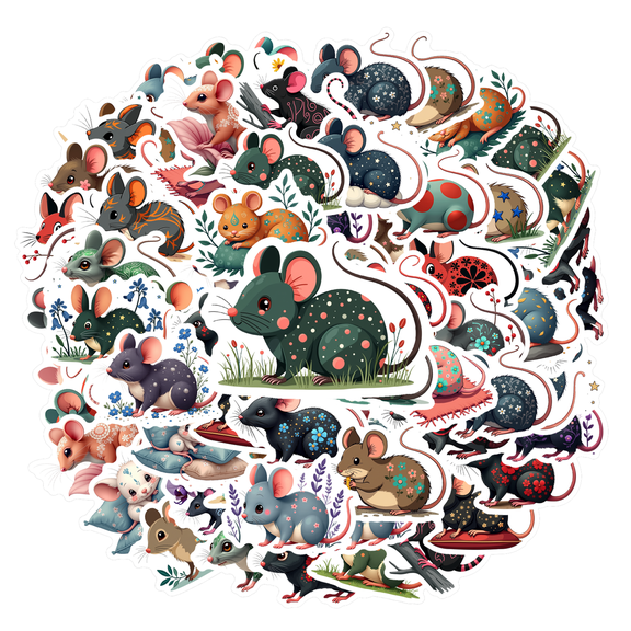 Cute Stickers Animal Stationery Stickers Funny Decals for Laptops Phones Suitcases