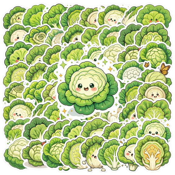 Cute Stickers Cartoon Vegetable Kids Stickers Toy Funny Stickers for Luggage Notebook Fridge