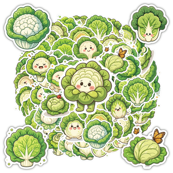 Cute Stickers Cartoon Vegetable Kids Stickers Toy Funny Stickers for Luggage Notebook Fridge