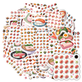 thumbnail image 1 of Cute Stickers Food Stationery Sticker Japanese Decals for Luggage Suitcase Phone, 1 of 9