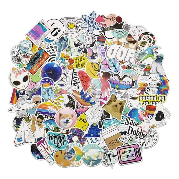 Cute Stickers,Water Bottle Skateboard Laptop Suitcase Luggage Sticker,Aesthetic Decal for Kids,Teens,Girls,Women 103 pcs