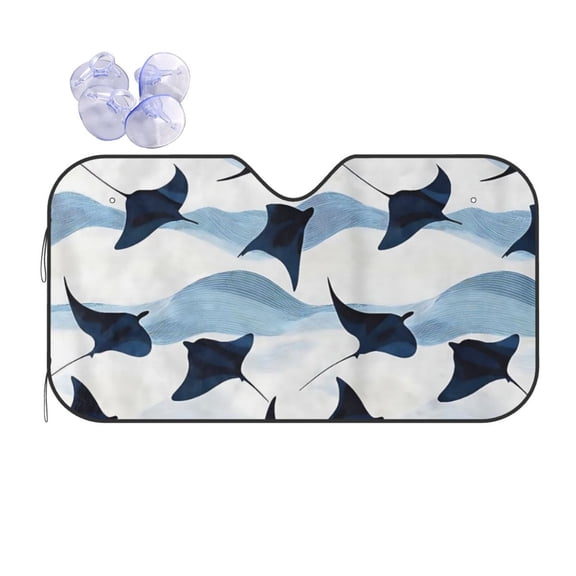 Cute Stingray Car Windshield Sun Shade Universal Fit Auto Sun Visor Protector