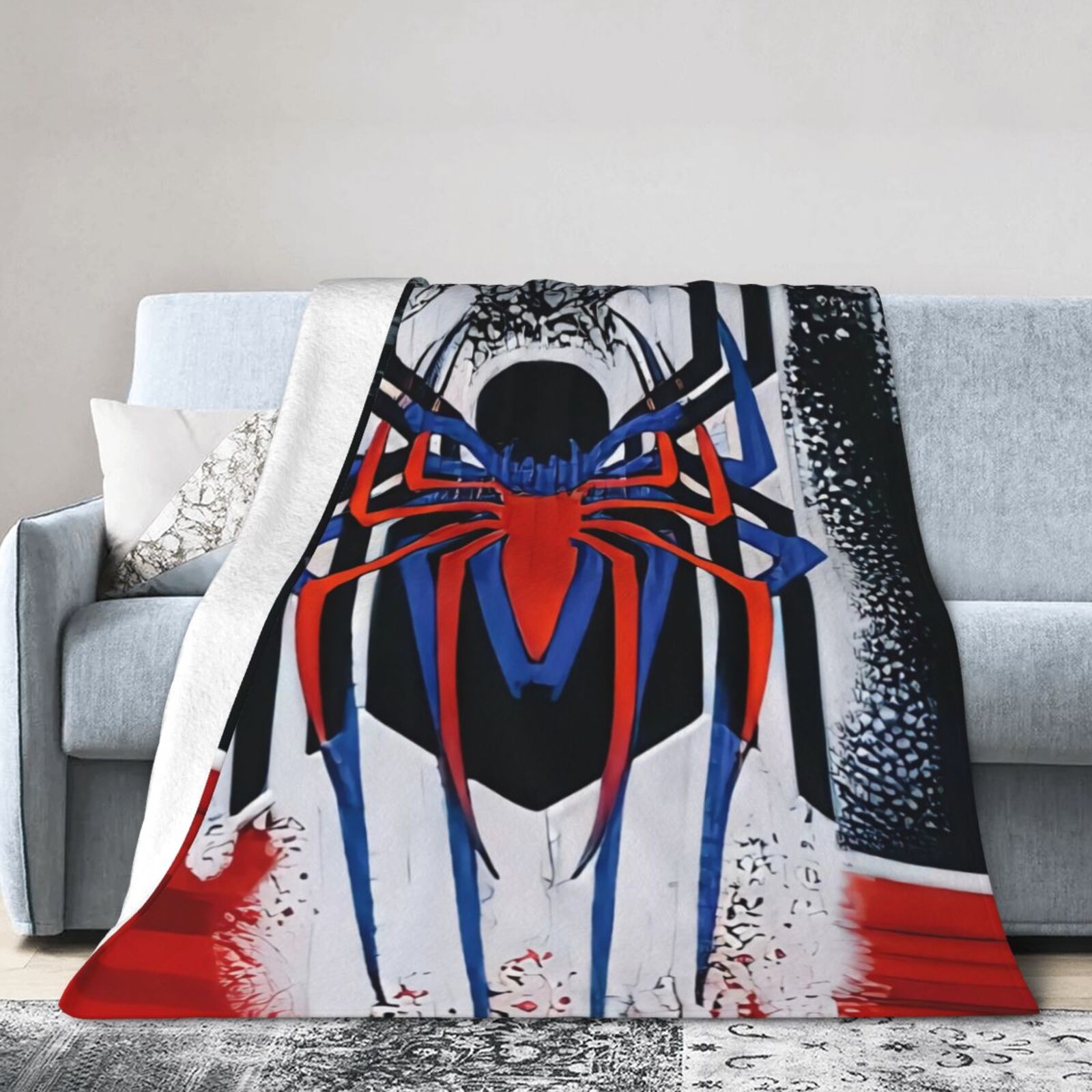 Halloween Pumpkin Spider Skull Baby Blanket - Ultra-Soft Swaddling & Play Mat, 30 X 40 Inches - View #2