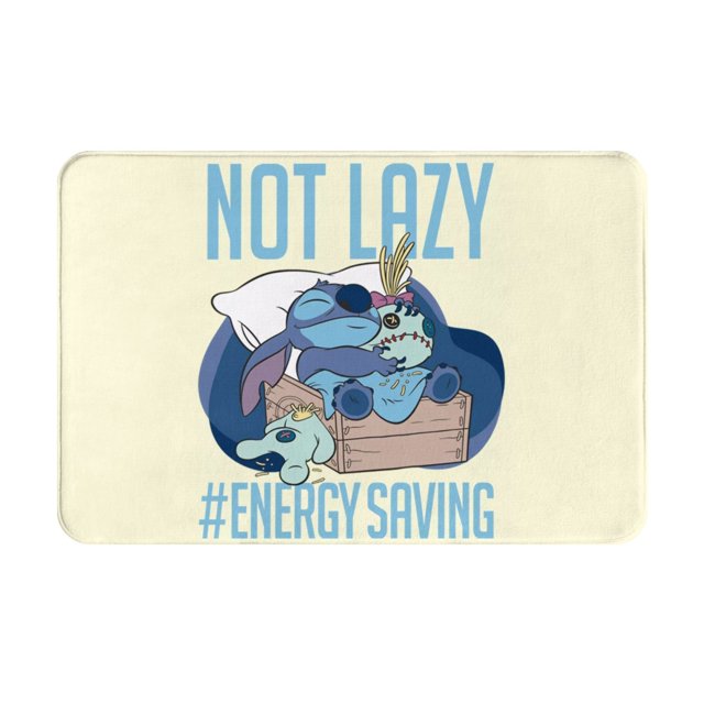 Cute Stitch Doormat Cartoon Bath Mat Rug Super Absorbent Quick Dry Non