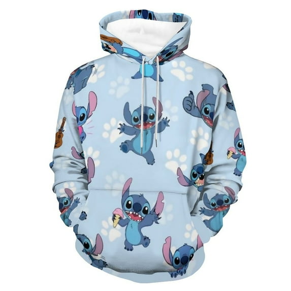 Cute Stitch Hoodie for Men and Women Pullover Sweatshirts Cool Novelty Hoodies,Xmas Teen Boy Gifts,2XL