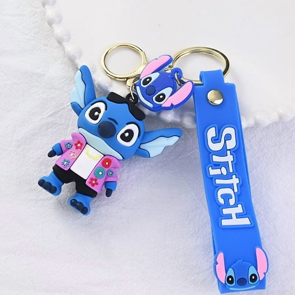 Cute Stitch Keychain 1PCS,Kawaii Keychain,Handbag Bags Decoration,Bag Charm Keychains for Women,Car Key Chain Key Ring