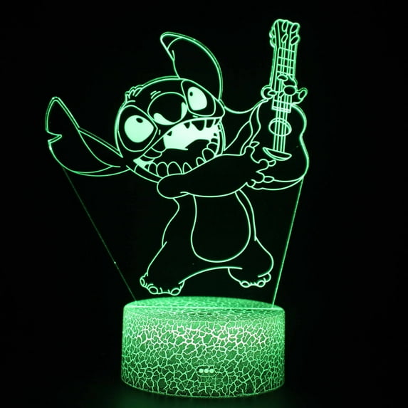 Cute Stitch Night Light - USB Desk Lamp 16 Colors Change Home Decoration Lighting for Boys Girls