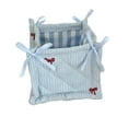thumbnail image 1 of Cute Storage Basket Fabric Toy Organizer-Bow Preppy Desktop Storage Box Quilted Folding Storage for Gifts Home Decor Cute Storage Basket Desk Organizer for Home 5.5x5.5x5.7Inch, 1 of 6