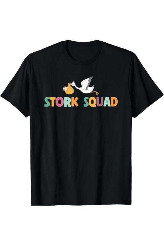 Cute Stork Squad Labor Delivery Nurse T-Shirt