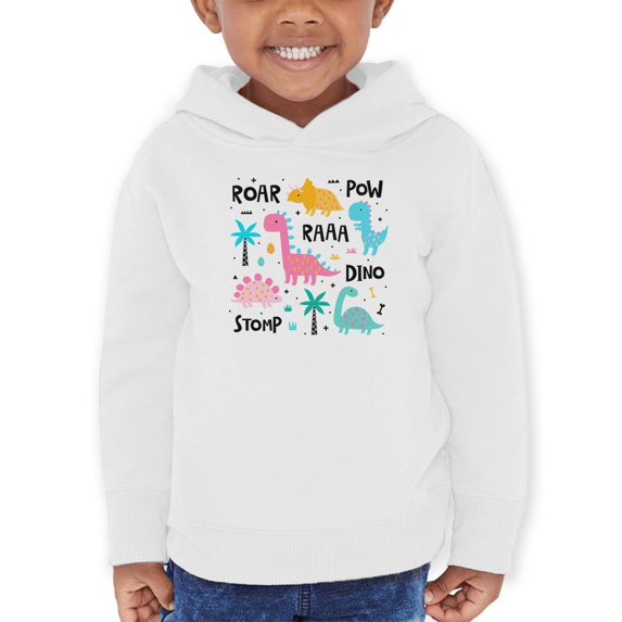Cute Storybook Dinos Art Hoodie Toddler -Image by Shutterstock, 5 Toddler