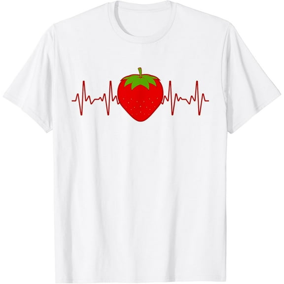 Cute Strawberrry Design For Men Women Strawberry Fruit Lover T-Shirt100% cotton