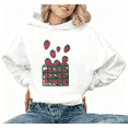 thumbnail image 1 of Cute Strawberry Basket Graphic Breathable Tee T-Shirt Print Top Hooded long-sleeved White S-2XL, 1 of 6