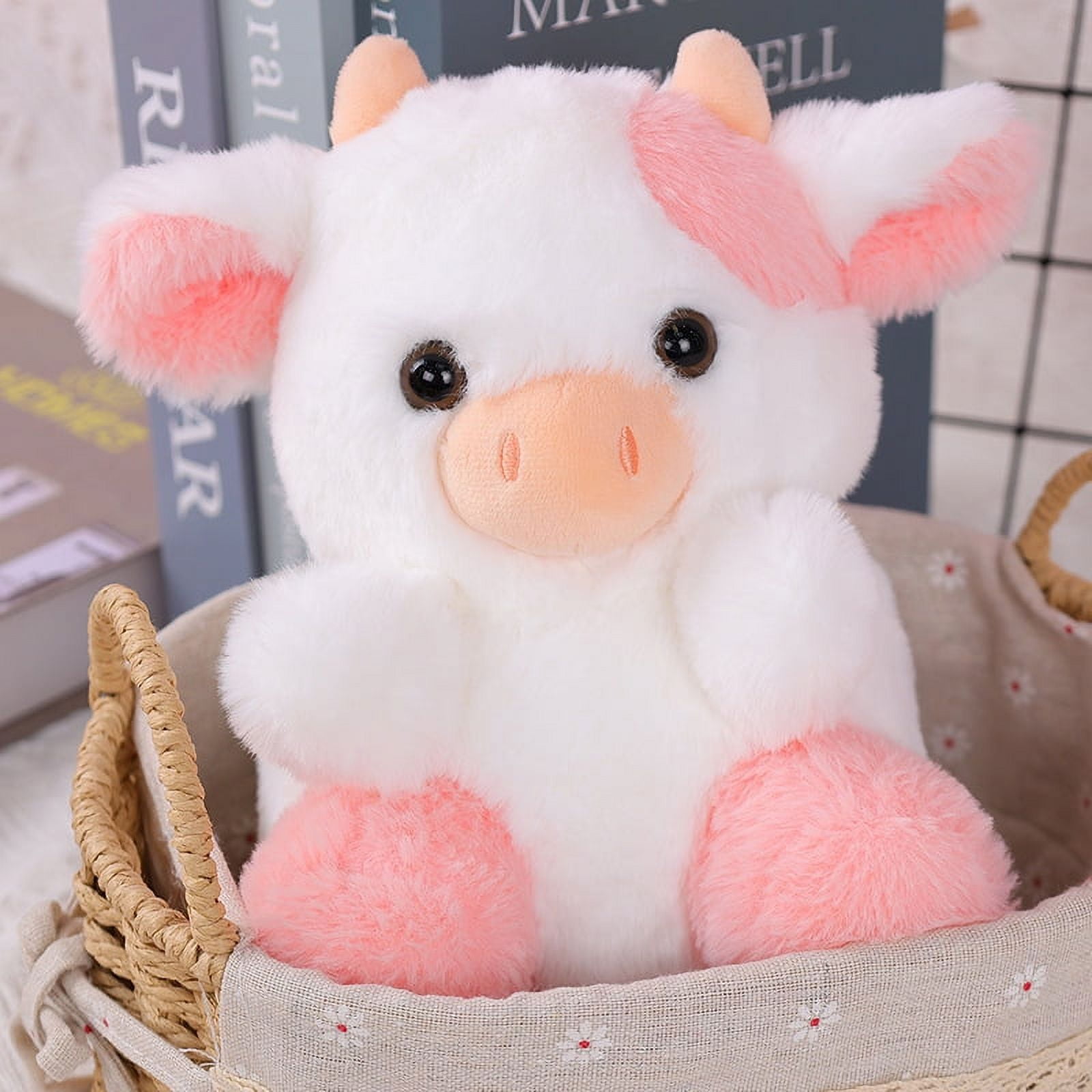 Cute Strawberry Cow Plush Home Decorations, Belle Strawberry Cow ...