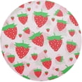 thumbnail image 1 of Cute Strawberry Placemats Round Table Mats Non-Slip Washable Heat Resistant Kitchen Place Mat for Home Dining Coffee Tabletop (4PCS) Home Decor, 1 of 7