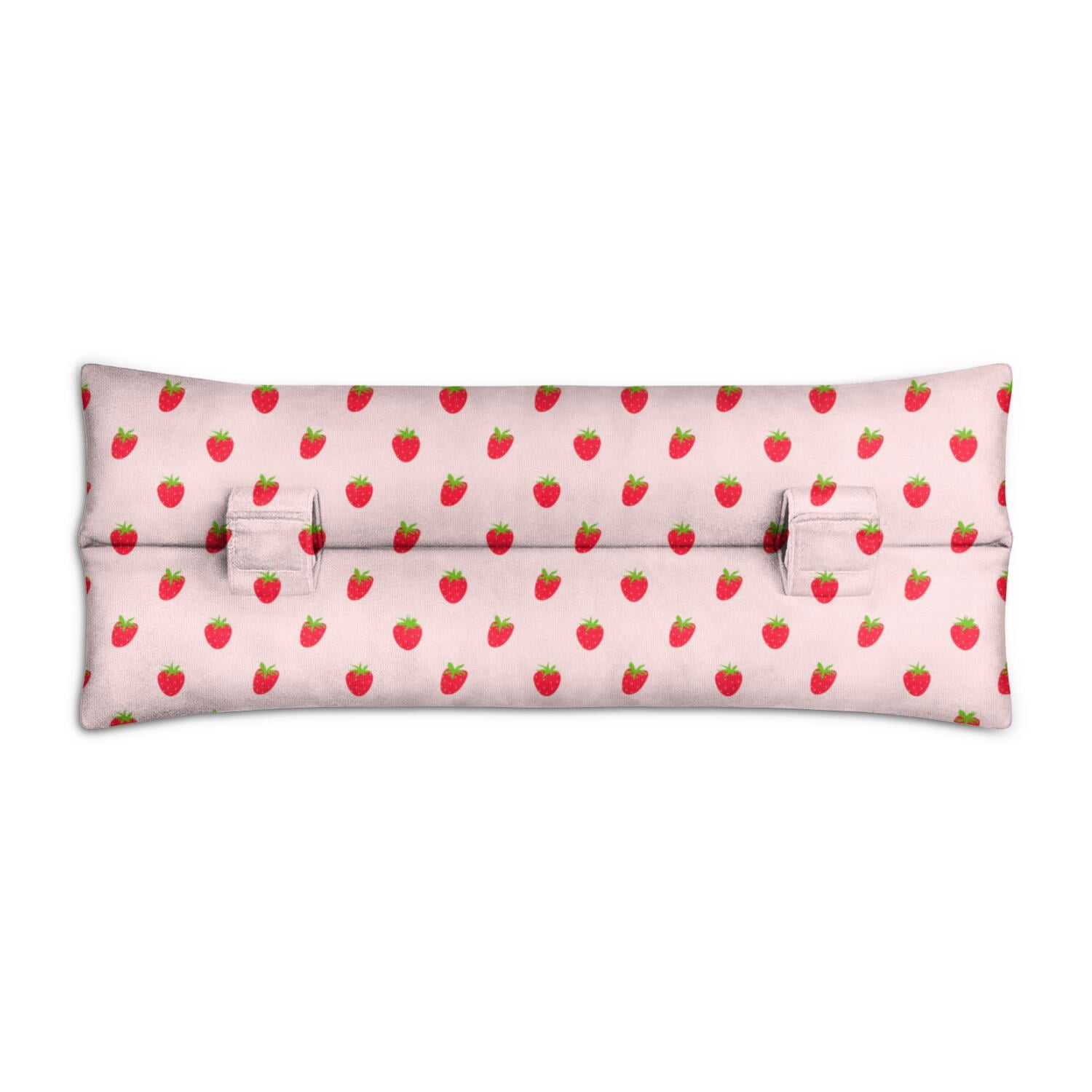 Cute Strawberry Seatbelt Pillow for Post-Surgery Comfort - Mastectomy Breast Cancer Heart Surgery Recovery Cushion - Soft Car Travel Pillow with Floral Design