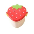 thumbnail image 1 of Cute Strawberry Shape Bento Box, 2 Layer Food Grade Large Capacity Lunch Container with Fork Spoon, Fruit Storage Bento Box for Office, 1 of 3