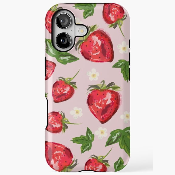 Cute Strawberry Summer Fruit Phone Case Cover for iPhone 17 16 15 14 13 12 11 Pro Max