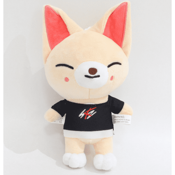 Cute Stray Kids Plush Toy Funny Stuffed Animal with T-Shirt Skzoo Fan Meeting Doll (Foxi.ny)