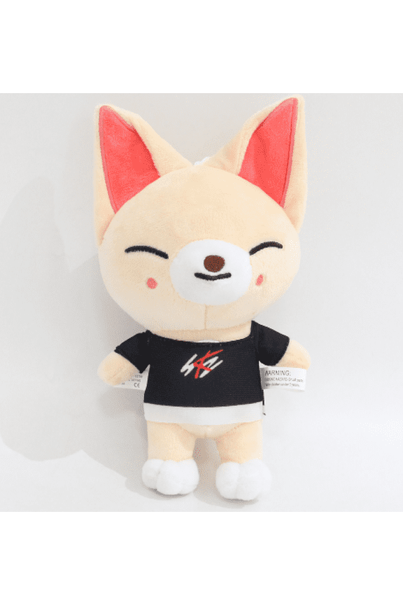 Cute Stray Kids Plush Toy Funny Stuffed Animal with T-Shirt Skzoo Fan Meeting Doll (Foxi.ny)
