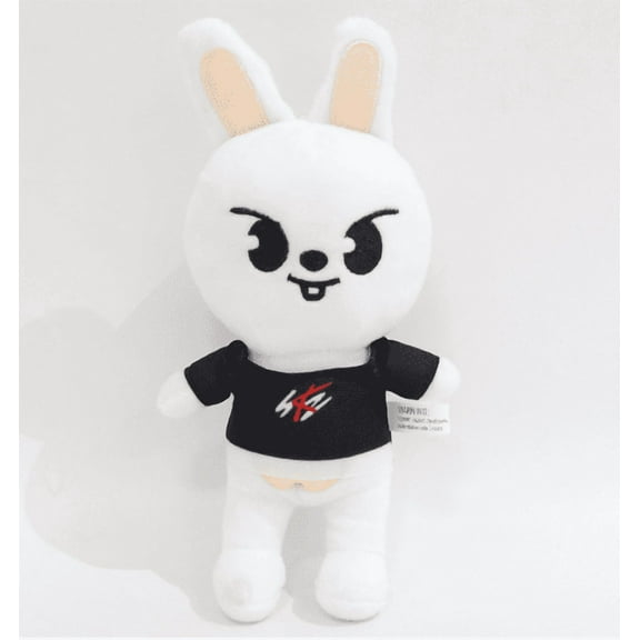 Cute Stray Kids Plush Toy Funny Stuffed Animal with T-Shirt Skzoo Fan Meeting Doll (Leebit)