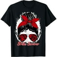 thumbnail image 1 of Cute Stroke Survivor Awareness Red Ribbon Brain Attack Women T-Shirt, 1 of 4