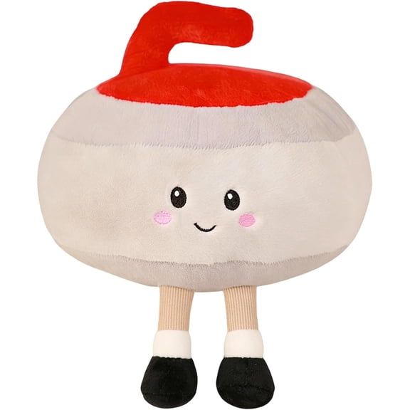 Cute Stuffed Animal - Collectible Curling Doll, Winter Game, Sporty Soft Figure, Adorable Rag Toy | Charming Souvenir Sculpture Designed For Nursery Bedroom Apartment Decorating Plus Seasonal