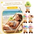 thumbnail image 1 of Cute Stuffed Animal, Ice Cream Plush, Triple Scoops Waffle Cone Plush, Soft Cuddly Kawaii Toys for Student, 10X6 Inch Fuzzy Plush Figure Perfect for Nursery Decor, Birthday Gift,, 1 of 9