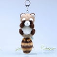 thumbnail image 1 of Cute Stuffed Animal Raccoon Plush Animal Keychain, Fashion Accessory Backpack Clips, Kindergarten Gift, Handbag Pendant, 1 of 6