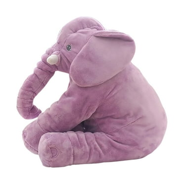 Elephant Stuffed Animals Toy 14 inches, Medium Plush Elephant Plushie Cuddly Pillow Toys Gift for Kids & Adults Purple