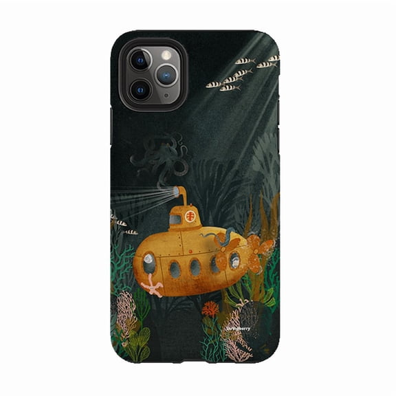 Cute Submarine Ocean Adventure Phone Case for iPhone 16 15 14 13 12 11 Pro Max