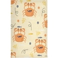 thumbnail image 1 of Cute Summer Crabs Tea Towels 4 Pack Cartoon Background Kitchen Dish Cloth with Hanging Loop, 18"x28" Lint-Free Absorbent Towel for Kitchen Drying Wiping and Cleaning, 1 of 7