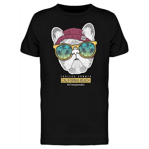 Cute Summer Dog T-Shirt Men -Image by Shutterstock, Male x-Large